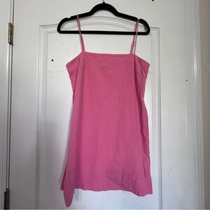 Billabong pink cotton/linen dress, small